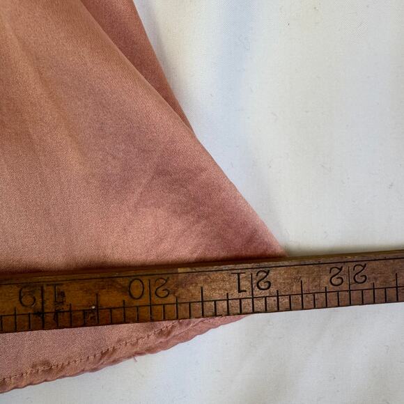Y2K Leigh Bantivoglio Silk lace Camisole Tank L Pink Fairycore Romantic Vtg - Picture 12 of 14